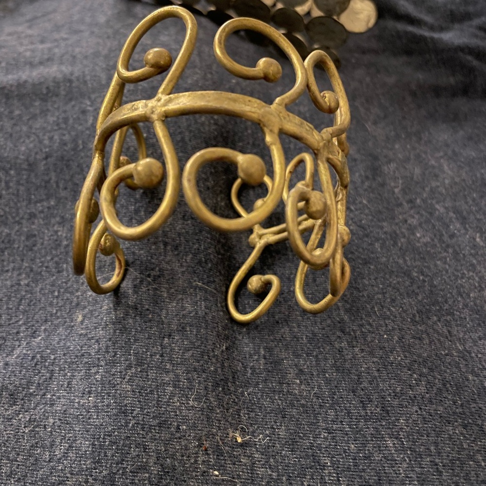 vintage brutalist 
 Cuff Bracelet